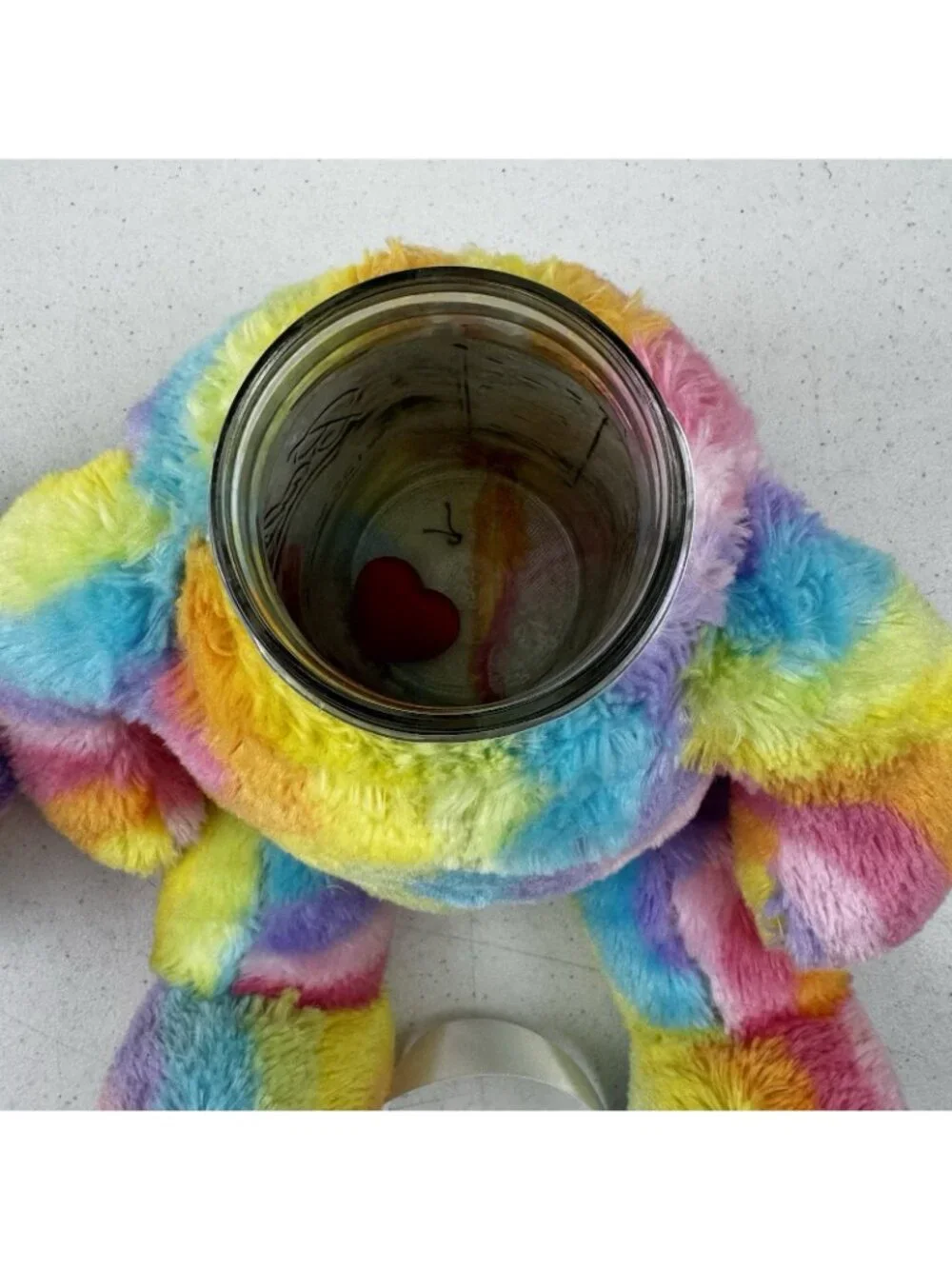 Bear Stash Jar Light Rainbow  Bear Plush Hide Valuables Secret Storage